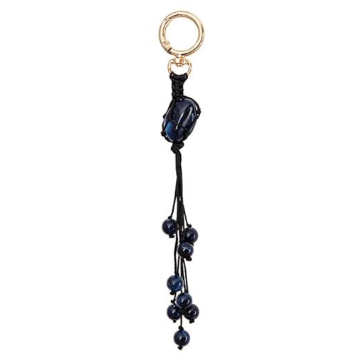 Fluxioxtna Einzigartige Designs Handgefertigtes Seilnetz Anhänger Mit Eingebettetem Natursteinen Accessoire Für Stilvolle Innenausstattung von Fluxioxtna