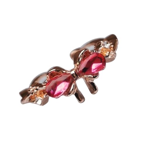 Fluxioxtna Elegante Bowknotringe Modische Hohle Verstellbare Offene Legierungsstruktur Für Datespartys Und Tägliche Outfits Freundschafts Bowknot Schmuck von Fluxioxtna