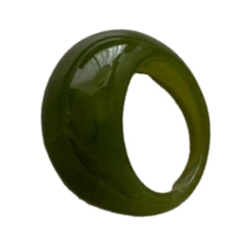Fluxioxtna Elegante Breite Harzringe Mit Abgerundeten Kanten Hypoallergenen Fingerschmuck Handgefertigte Stapelringe Glatte Oberflächen Harzring von Fluxioxtna