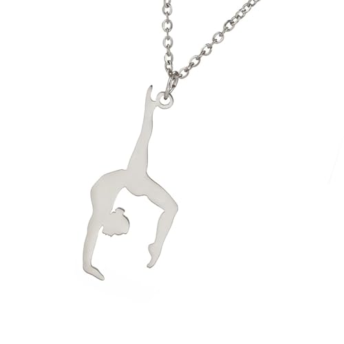 Fluxioxtna Elegante Frauen Gymnastik Anhänger Halskette In Sturyd Edelstahlmaterialien Mit Modischen Designs Ornament von Fluxioxtna