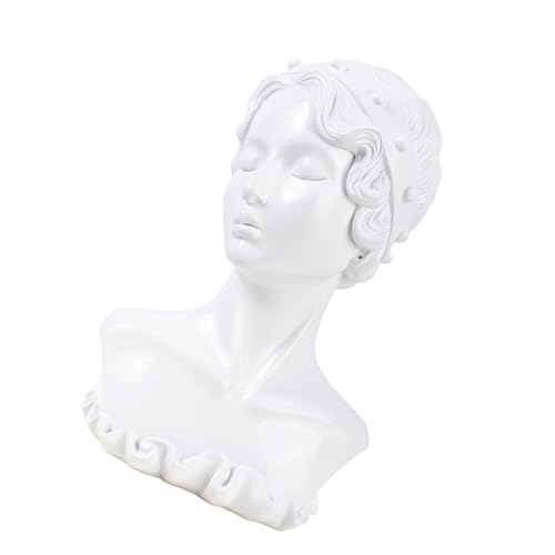 Fluxioxtna Elegante Schmuck Showcases Stehen Mannequin Form Ohrringe Rings Display Rack Harz Büsten Schmuckhalter Für Frauen von Fluxioxtna