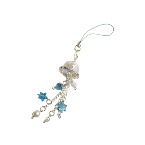 Fluxioxtna Elegante Stern Und Perlenwinde Klopfen Zarte Stern Und Perlenwinde Chimes Telefon Lanyard Um Ihren Wohnraum Zu Verbessern von Fluxioxtna