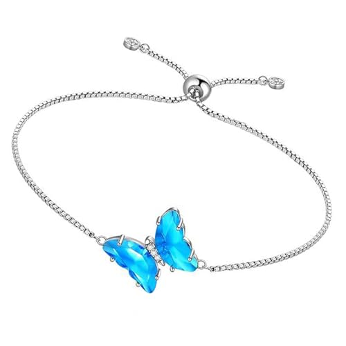 Fluxioxtna Elegantes 14K Vergoldeter Schmetterlingskristalle Armband AccemiToir von Fluxioxtna