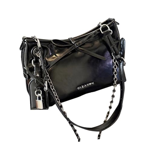 Fluxioxtna Geräumige Puder Leder Bowknot Umhängetasche Mit Verstellbaren Gurt Crossbody Taschen Freizeit Handtasche Für Frauen Und Mädchen Stilvolle Bögen Handtasche von Fluxioxtna