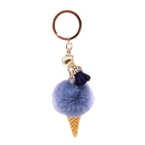 Fluxioxtna Handgefertigte Frauen Kettenkette Für Frauen Bunte Plüsch Pompoms Keyring Kunstpelz Für Beutel Und Accessoires von Fluxioxtna