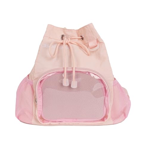Fluxioxtna Itabag Rucksäcke Schöne Pin Display Kordeltrackpäckchen Mit Einsätzen Itabag Daypack Reisetasche Für Frauen Männer Transparente Daypack Reisetaschen von Fluxioxtna