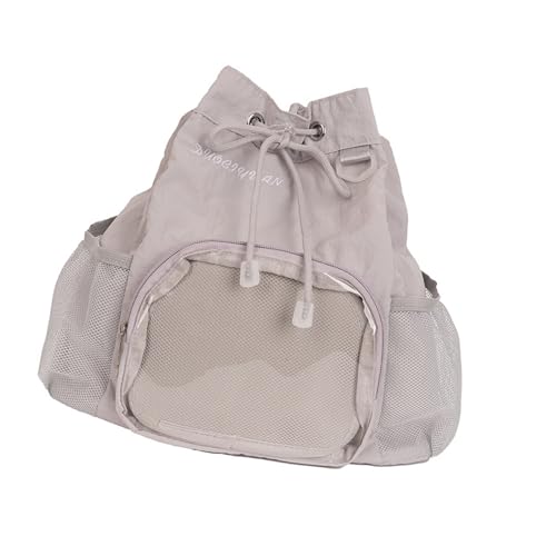 Fluxioxtna Itabag Rucksäcke Schöne Pin Display Kordeltrackpäckchen Mit Einsätzen Itabag Daypack Reisetasche Für Frauen Männer Transparente Daypack Reisetaschen von Fluxioxtna