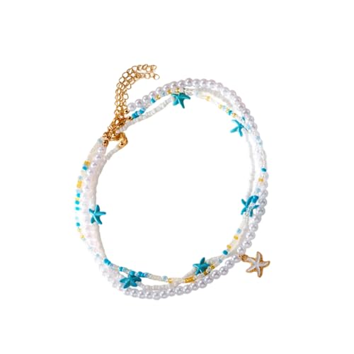 Fluxioxtna Mehrschichtiger Strand Halskette Naturhülle Sternenfische Schildkröten Perlen Design Verstellbares Kettenschmuck Geschenk Für Ihre Schildkrötenschalen Perlen Schmuck Geschenk von Fluxioxtna