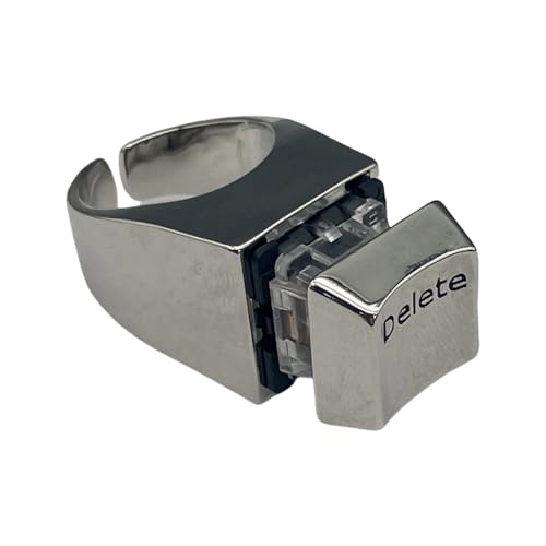Fluxioxtna Mode Deletes Keycap Ringe Handwerk Von Sturdy Alloy Tragbarem Zubehör Für Programmierer Und Trendige Trendsetters Einzigartige Designringe Fluxioxtna Mode Deletes Keycap Ringe Handwerk Von Sturdy Alloy Tragbarem Zubehör Für Programmierer Und Trendige Trendsetters Einzigartige Designringe von Fluxioxtna