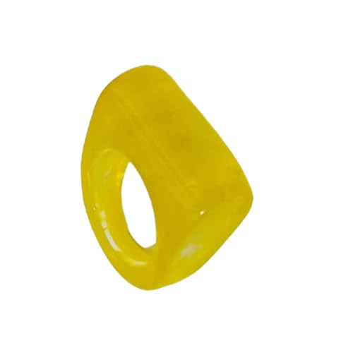 Fluxioxtna Mode Geometrische Harzringe Trendy Accessoire Für Frauen Und Männer Mit Mehreren Farbzusatz Harzschmuckzubehör von Fluxioxtna