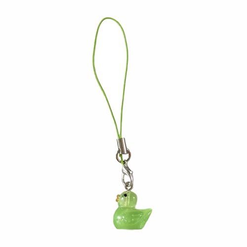 Fluxioxtna Mode Glow Duck Keychain Charme Schöne Robuste Acryl Anhänger Schlüsselhalter Für Taschen Und Telefonische Farben von Fluxioxtna