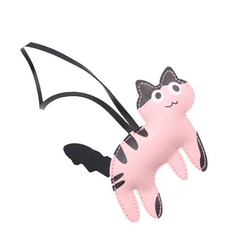 Fluxioxtna Niedlichkeit Katze PU Leder Rucksack Charm Stilvolle Tasche Anhänger PU Textur Geeignet Für Jugendliche Frauen Und Studenten Anwesend von Fluxioxtna