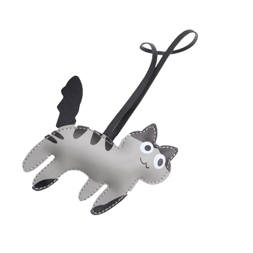 Fluxioxtna Niedlichkeit Katze PU Leder Rucksack Charm Stilvolle Tasche Anhänger PU Textur Geeignet Für Jugendliche Frauen Und Studenten Anwesend von Fluxioxtna