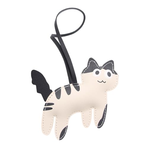 Fluxioxtna Niedlichkeit Katze PU Leder Rucksack Charm Stilvolle Tasche Anhänger PU Textur Geeignet Für Jugendliche Frauen Und Studenten Anwesend von Fluxioxtna
