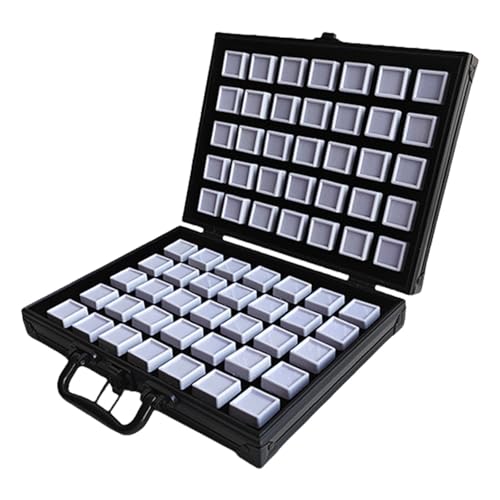 Fluxioxtna Portable Größe Aluminiumlegierung Edelsteine ​​Organisatoren Mit Softschwamm Kissen Designs Für Die Verwendung Von Home Oder Ausstellungsdisplays von Fluxioxtna