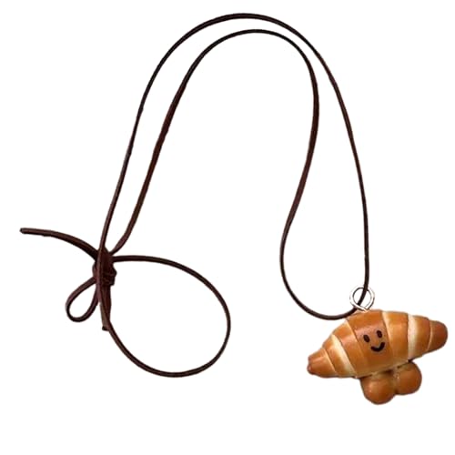 Fluxioxtna Realistischer Brotschmuck Handgefertigte Brezel Robuste Bagel Anhänger Tragbare Accessoire Für Mode Enthusiasten Tragen von Fluxioxtna