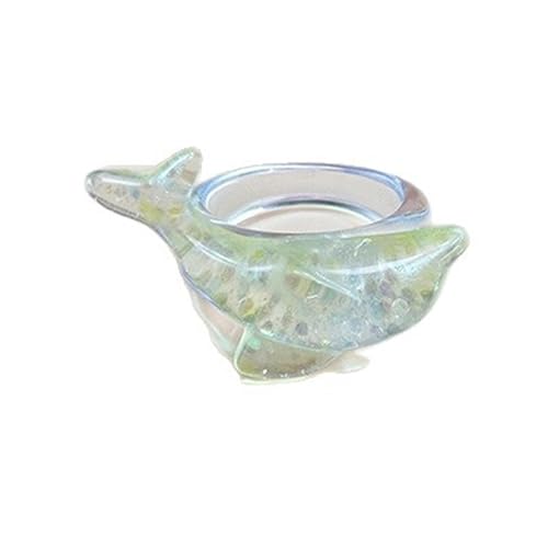 Fluxioxtna Schimmernde Harzdelphinringe Mit Stilvollem Finish Und Ergonomischem Band Finger Accessoire Perfekt Für Modische Outfits Glitzernder Harzring Fluxioxtna Schimmernde Harzdelphinringe Mit Stilvollem Finish Und Ergonomischem Band Finger Accessoire Perfekt Für Modische Outfits Glitzernder Harzring von Fluxioxtna