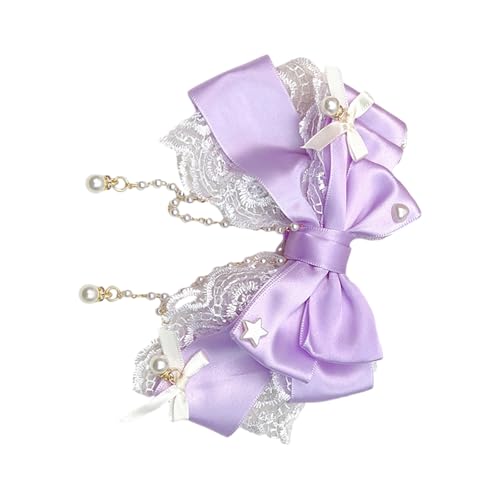 Fluxioxtna Schöne Quastenhaarclip Für Kinder Mit Bowknot Und Perlen Designs Tragbares Accessoire Für Partys Und Tägliche Verschleiß von Fluxioxtna