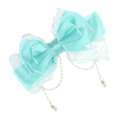 Fluxioxtna Schöne Quastenhaarclip Für Kinder Mit Bowknot Und Perlen Designs Tragbares Accessoire Für Partys Und Tägliche Verschleiß von Fluxioxtna