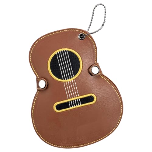 Fluxioxtna Sticked Guitar Pick Hülle Praktische PU Ledertasche Mode Plectrum Aufbewahrungsbehälter Für Musikbegeisterte von Fluxioxtna