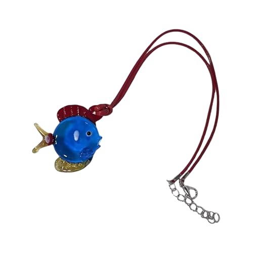Fluxioxtna Stilvolle Halskette Fische Form Anhänger Halskette Einstellbare Länge Mode Neckschmuck Für Tägliche Und Party Tragen Modische Frauen von Fluxioxtna