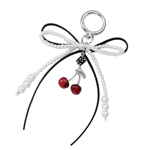 Fluxioxtna Stilvolle Perlen Schmetterling Bowknot Anhänger Vielseitige Beuteldekoration Accessoire In Mehreren Farbe Für Stilvolle Frauen von Fluxioxtna