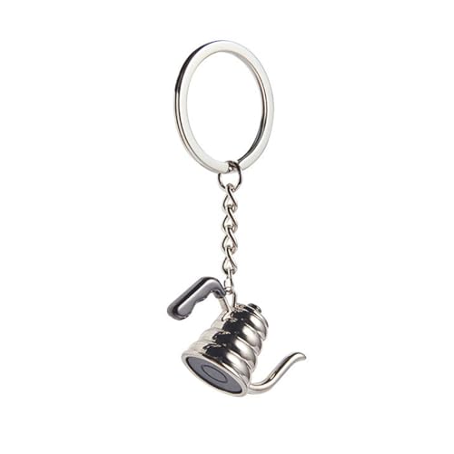 Fluxioxtna Stylish Coffee Themeed Keychain Miniatur Espresso Tool Keychain Authentic Coffee Accessoires Charme Für Modeliebhaber von Fluxioxtna
