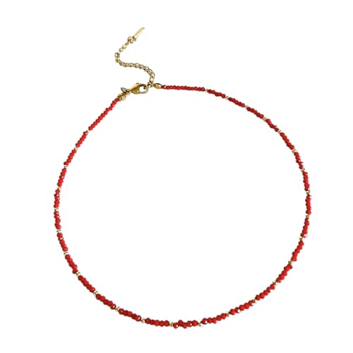Fluxioxtna Süßer Fisch Anhänger Halskette Perlen Neckkette Verstellbare Länge Halskette Trendy Colarbone Kette Mode Krawatte Frauen Mode Halskette von Fluxioxtna