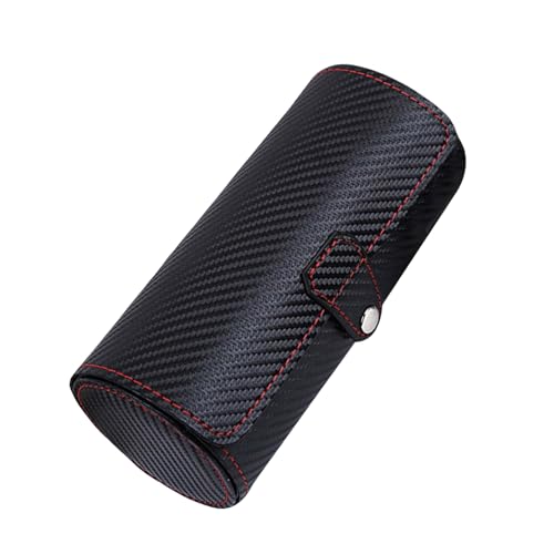 Fluxioxtna Tragbare Robuste PU Leder Uhren Roll Organisatoren Hauszubehör Für Männer 3 Slots Display Hülle Elegante Handgewebte Stile von Fluxioxtna