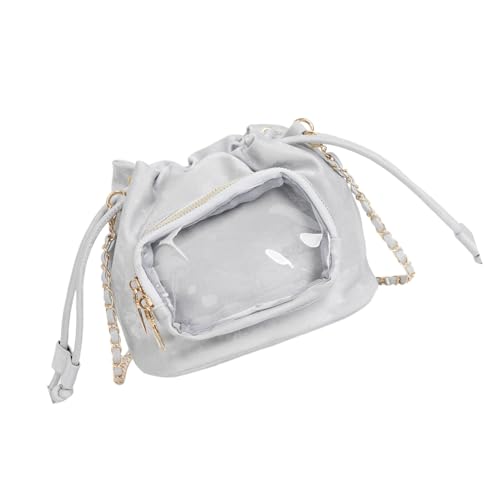 Fluxioxtna Trendy Bucket Bag Praktische PU Leder Umhängetasche Mit Abnehmbarem Gurt Satchel Crossbody Puse Für Mode Enthusiasten Verstellbarer Riemeneimer von Fluxioxtna