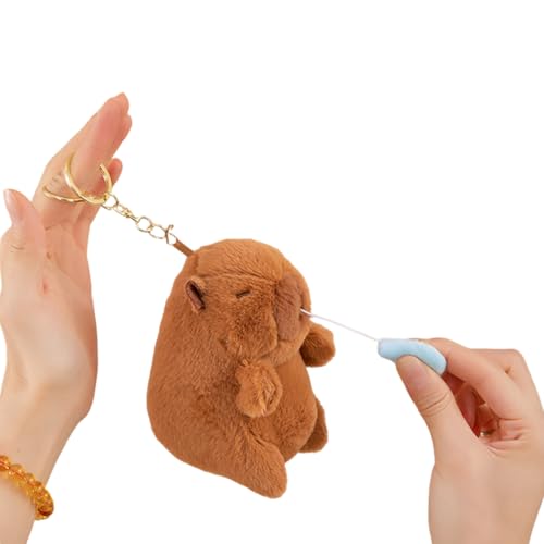Fluxioxtna Unterhaltsame Und Modische Capybaras Robuste Plüsch Keyring Anpassbare Stilvolle Outfits Charm Anhänger Für Einzigartige Stile von Fluxioxtna