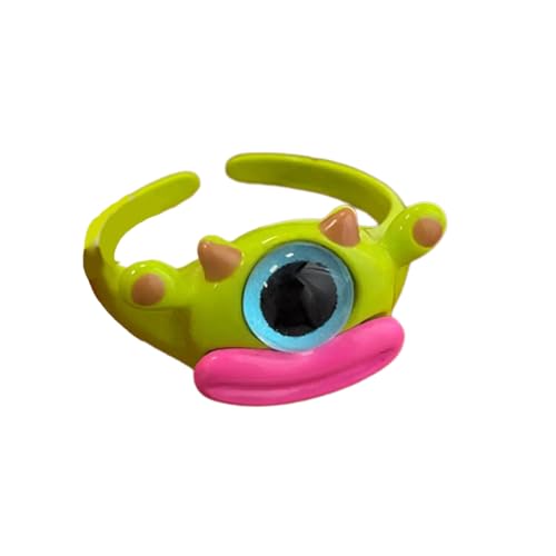 Fluxioxtna Verstellbare Offene Ringe Hässliche Puppenfinger Ringe Schmuck Für Frauen Und Kinder Spaß Und Auffälliges Accessoire von Fluxioxtna