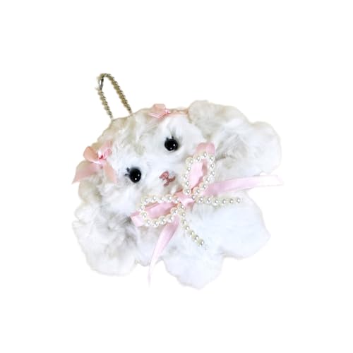 Fluxioxtna Weiche Plüschkaninchen Bag Charme Ohren Und Bowknot Animal Keyring Bag Accessoire Schlüsselhalter Für Frauen Und Studenten von Fluxioxtna