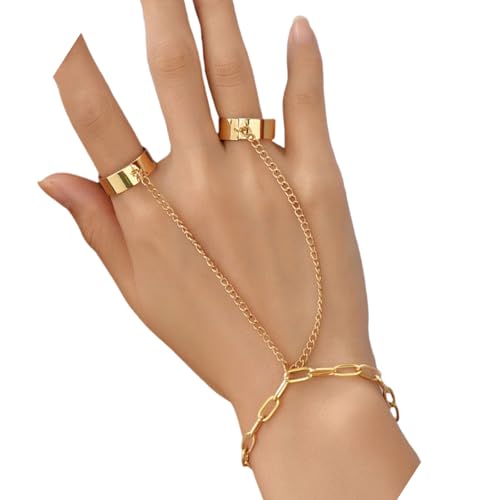 Fluxioxtna Zink Legierungshandkettenarmband Mit Verstellbarer Länge Gold Plattierbarer Schmuck Komfortable Tägliche Verschleiß Armband Hochzeitsanlässe Armbänder Armbänder von Fluxioxtna