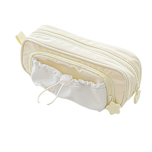 Fluxioxtna Zipper Bleistiftkoffer Hochkapazität Stifthalter Tasche Mehrere Kompartimente Tragbare Stiftveranstalter Reisen Kosmetikbeutel Mehrzweckhalter von Fluxioxtna