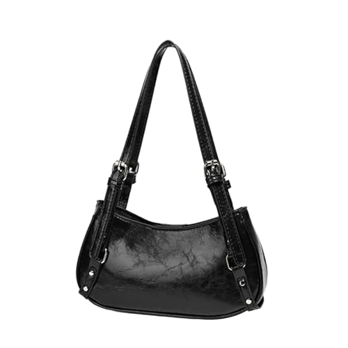 Frauen Umhängetasche Verstellbares Gurt Achselhöhle Trendy Handtasche All Matching Unterarm Geldbeutel Damen Pendeln Frauen Modische Achselhilfe PU Leder Handtasche Verstellbare Gurt Schulter von Fluxioxtna