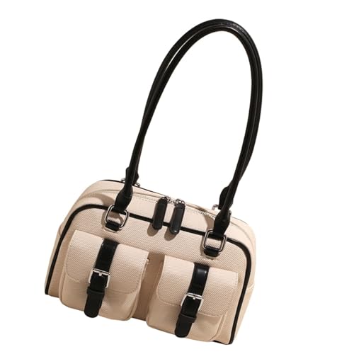 Funktionelle Handtasche Vintage Umhängetasche Geräumige PU Unterarm Geldbörse Für Frauen Ergonomisches Design Leichtes Pendler Tasche Modem Modekissen Für Den Täglichen Gebrauch von Fluxioxtna