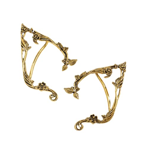 Gothic Ohrmanschette Vintage Accessoire Bequeme Clip Trendy Nicht Durchdringende Ohrringe Für Verschiedene Gelegenheiten Elfen Ohrringe Geeignet von Fluxioxtna