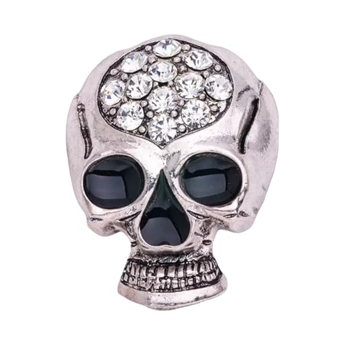 Gothic Skull Brosche Für Frauen Elegantes Legierungsschmuck Vintage Design Secure Clasp Einzigartige Accessoire Party Accessoire Brosche von Fluxioxtna
