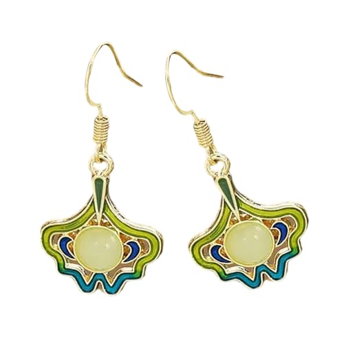 Handgefertigte Lüfter Quasten Fallen Ohrringe Versilberte Verleumdete Ohrhooks Anti Turnish Legierung Für Kulturelle Festivals Formelle Veranstaltung Chinesische Stil Vintage Dangle Ohrringe von Fluxioxtna