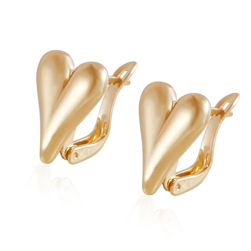 Heart Studs Ohrringe Kreatives Ohr Accessoire Herzohr Ohr Legierung Textur Für Jugendliche Modeliebhaber Die Ohrringe Präsentieren von Fluxioxtna