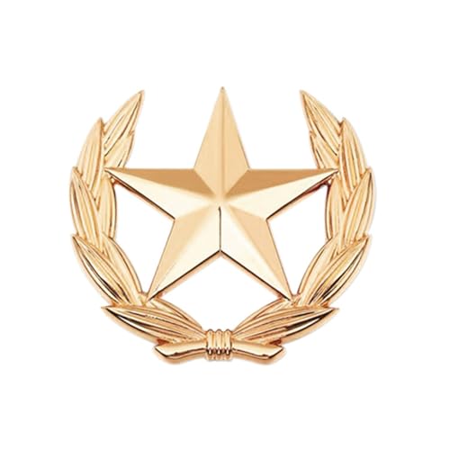 Klassischer Weizen Sheaf Mit Sternmetall Badge Vielseitiger Schmuck Weizenstar Brosche Pin Für Outfit Verbesserung Symbolische Ernte Hoffnung von Fluxioxtna