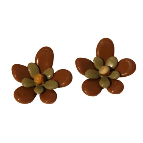 Leichte Acrylblätterstollen Ohrringe Elegant Bequeme Fit Ohr Accessoires Für Empfindliche Haut Täglicher Anlässe Acrylblütenohrringe von Fluxioxtna