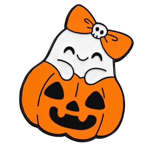 Lustige Weiße Gespenster Cartoon Legierung Pin Halloween Partys Zubehör Geschenk Für Erwachsene Kinder Vielseitige Halloween Accessoire von Fluxioxtna