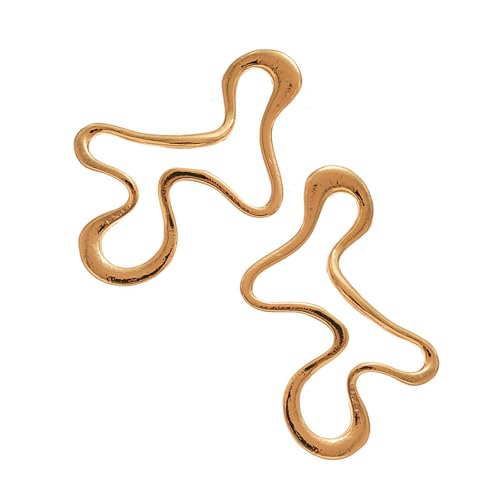 Moderne Minimalistische Abstrakte Dangle Ohrringe Gold/Silber Ton Leichtgewichts Ohrhänger Einzigartiger Frauen Accessoires Big Mode Dangle Ohrringe Schmuck von Fluxioxtna