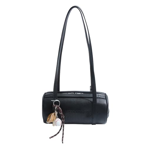 Multifunktionale Retro Stile Zylinderhandtasche Für Frauen PU Leder Umhängetasche 2025 Design Crossbody Geldbörse Achselhöhlen Achselhöhlenbeutel Freizeitpendlertasche Tasche von Fluxioxtna