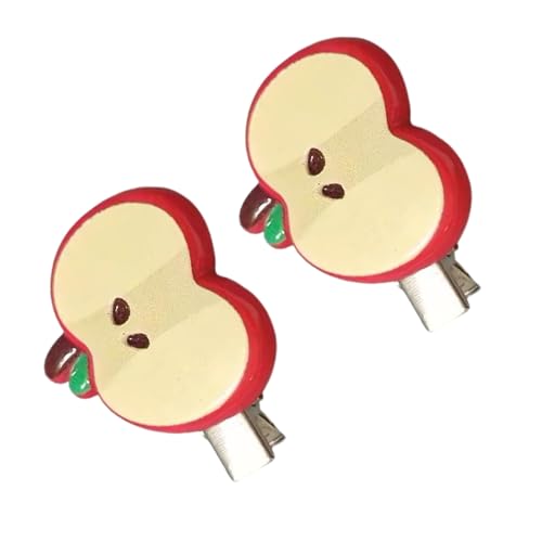Packung Mit 2 Cartoon Frucht Haarclip Harz Haarnadel Barrette Für Mädchen Kinder Täglich Frauen Modezubehör Fruchtform Haare Clip von Fluxioxtna