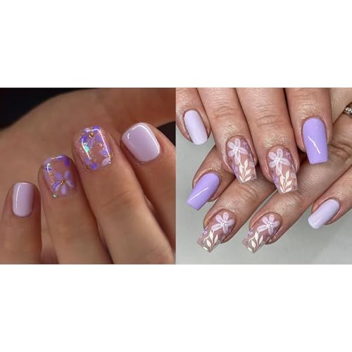 Quadratische Presse Auf Nägeln Gefälschte Klebstoffe Auf Künstlichem Acryl 12 Größe 48pcs Stick Für Frauen Design Falsch Nagel von Fluxioxtna