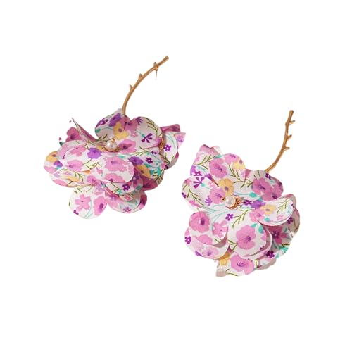 Raffinierte Ohrringe Ohrschmuck Schmuck Blumenischen Ohrringe Einzigartige Ohrhänger Legierungstextur Für Modeliebhaber Frauen Schmuck Vorhanden von Fluxioxtna