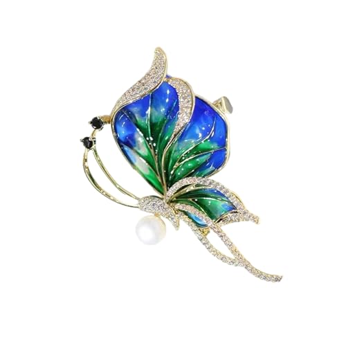 Raffinierte Schmetterlingsbrosche Mit Imitation Perlen Modische Lapel Pin Kleidung Accessoire Kleid Juwely Vielseitiger Brosche Accessoire von Fluxioxtna